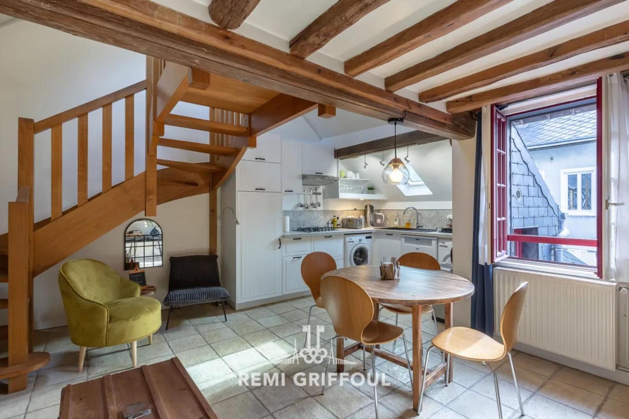 L'Escalier D'H - Duplex 3 In The City Center - Normand Charm - Family Stay أونفلور المظهر الخارجي الصورة
